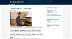 Desktop Screenshot of deniscavadas.com